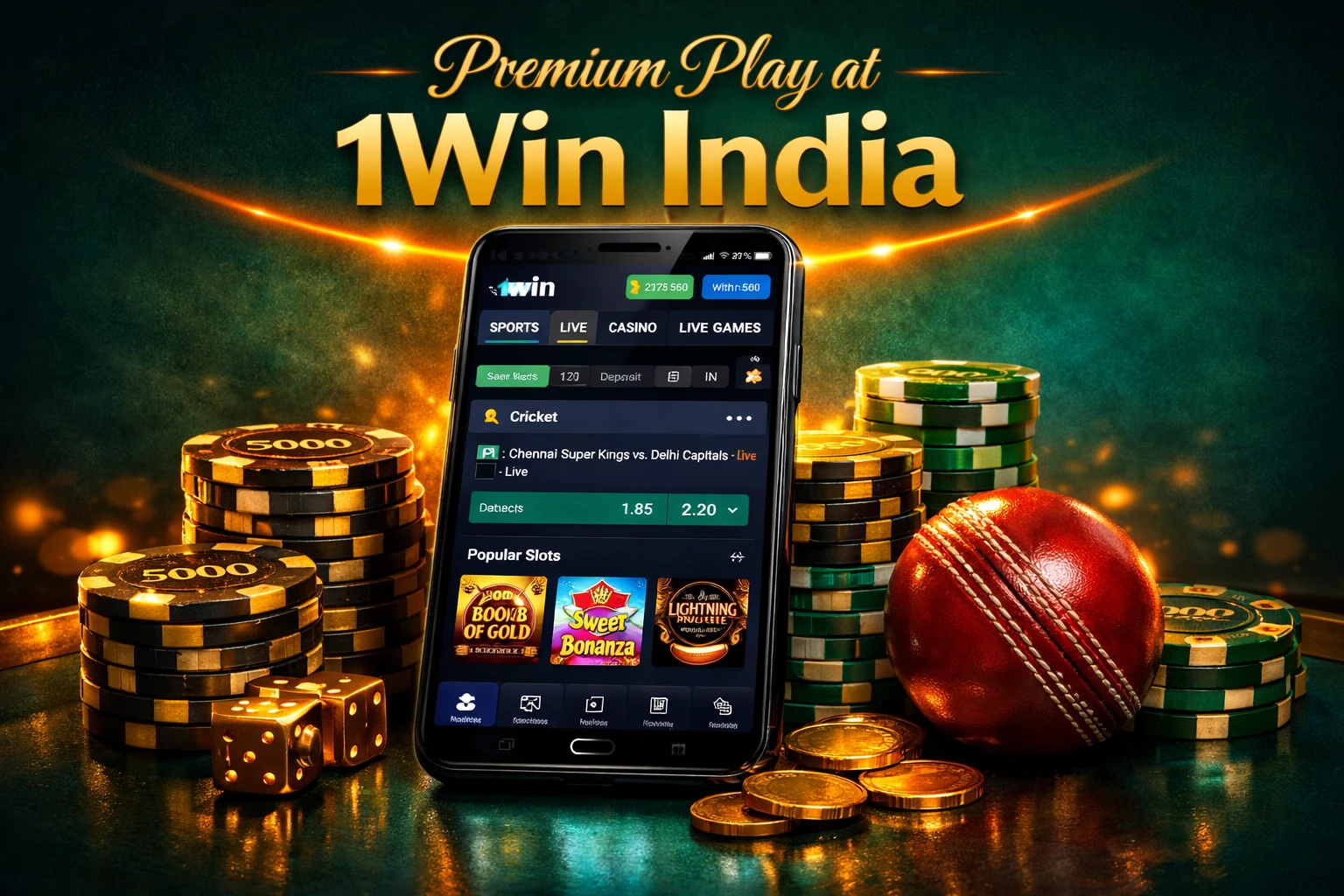 1Win India premium VIP betting and high-roller casino platform